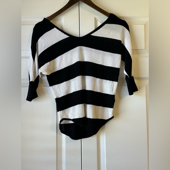 Express Sweaters - Express Monochrome Knit Top
